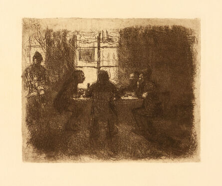 Käthe Kollwitz, ‘Vier Männer in der Kneipe (Four Men in a Pub)’, 1892-1893
