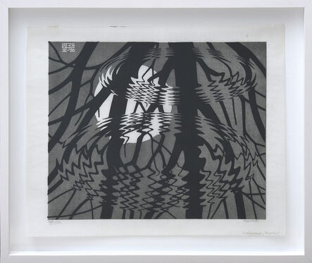 M. C. Escher, ‘Rippled Surface’, 1950
