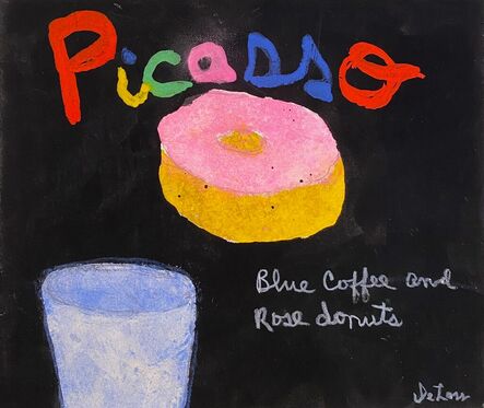 DeLoss McGraw, ‘Blue Coffee and Rose Donut’, 2023
