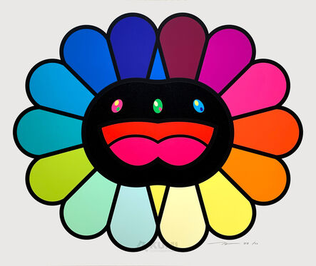 Takashi Murakami, ‘Multicolor Double Face Black’, 2020