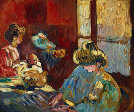 Louis Valtat, ‘Maternité, femme en bleu devant la fenêtre’, 1899