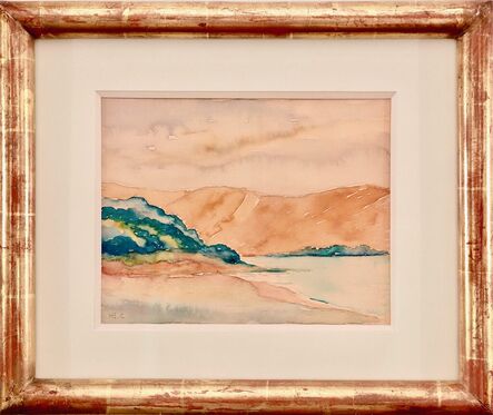 Henri Edmond Cross, ‘Falaises dorées sur le rivage (Golden cliffs on the shore)’, unknown