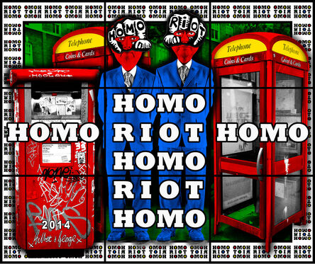 Gilbert & George, ‘HOMO RIOT HOMO’, 2014