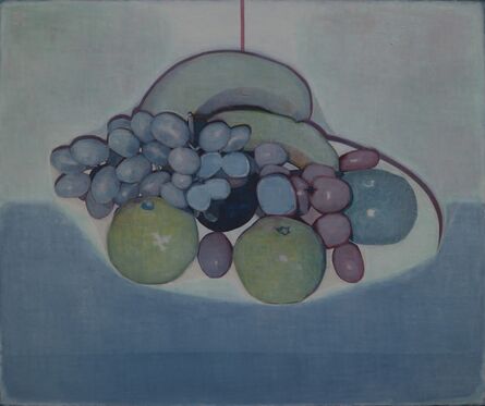 Tang Yongxiang, ‘Some fruits on white and blue’, 2014