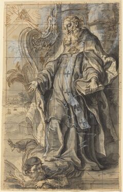 Gottfried Bernhard Götz, ‘Saint Ambrose Suppressing Heresy’