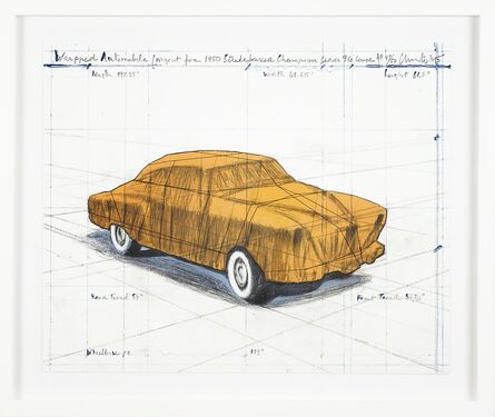 Christo, ‘Wrapped Automobile (Project for 1950 Studebaker Champion Series 9G Coupe)’, 2015