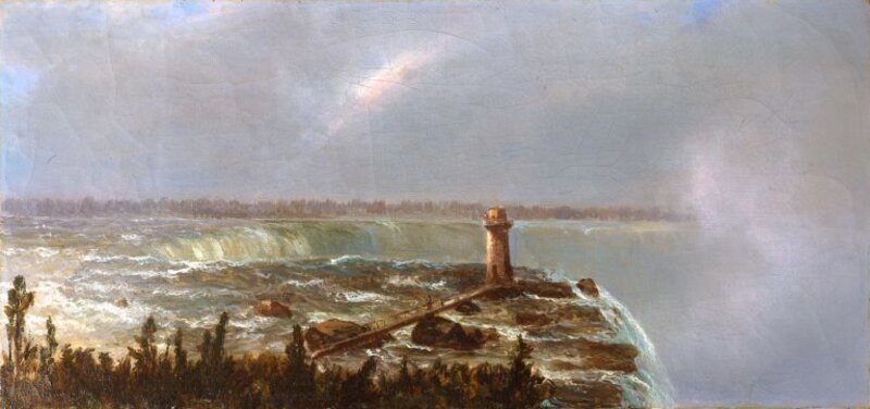 Régis François Gignoux, ‘Niagara Falls ’, Date unknown., Painting, Oil on canvas, Questroyal Fine Art