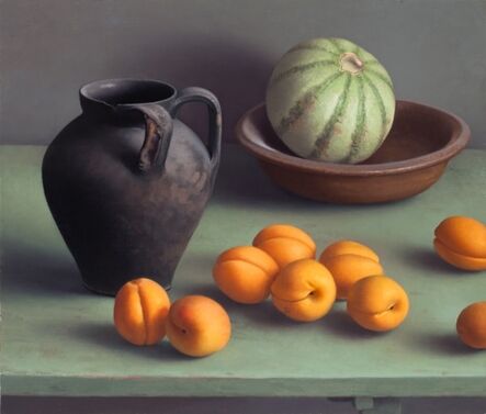 Amy Weiskopf, ‘Still Life with Black Vase and Apricots’, 2016