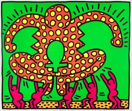 Keith Haring, ‘Fertility 5 (Signed)’, 1983