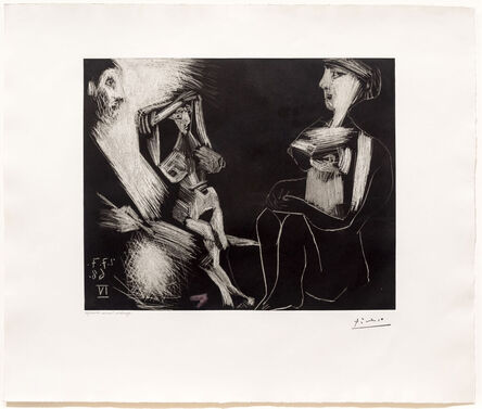 Pablo Picasso, ‘Homme avec Deux Femmes Nues, from the 347 Series’, 1968