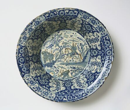 Workshop of: Diego Salvador Carreto, ‘Basin with Landscape in Chinese Style’, Late 17th century