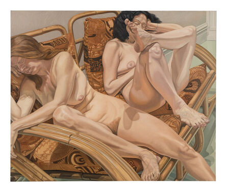Philip Pearlstein, ‘Two Models in Bamboo Chairs’, 1981