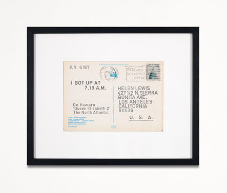 On Kawara, ‘I Got Up at 7.19 A.M., Jun 6 1977’, 1977