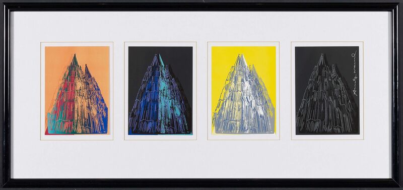Andy Warhol, ‘Cologne Cathedral (Cards)’, 1985, Print, Four colour silkscreens on thin card, Van Ham