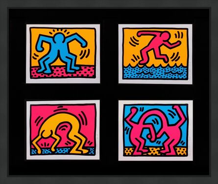 Keith Haring, ‘POP SHOP II (SET OF 4 SIGNED SCREEN PRINTS)’, 1988