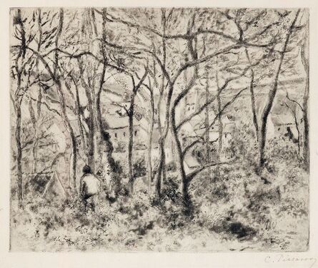 Camille Pissarro, ‘Paysage sous bois, a l'Hermitage (Pontoise)’, 1879