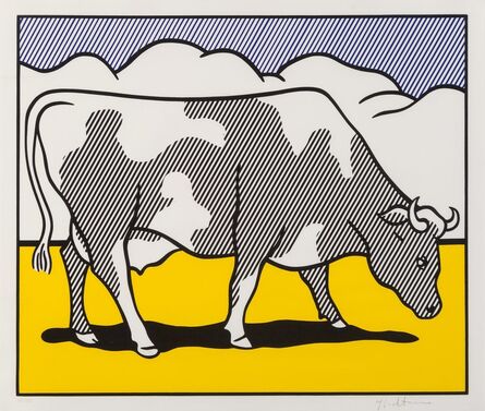 Roy Lichtenstein, ‘Cow Triptych: Cow Going Abstract’, 1982