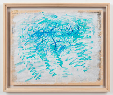 Paul Thek, ‘Untitled (Blue Zig-Zags)’, 1988