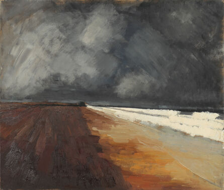 William Tillyer, ‘Beach and Sea Seaton Carew’, 1956