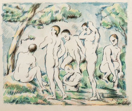 Paul Cézanne, ‘Les Baigneurs (petite planche)’, 1897