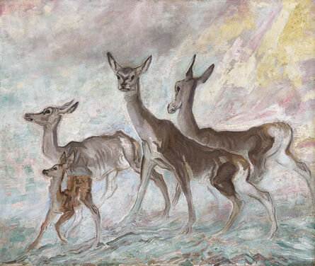 Ludwig Heinrich Jungnickel, ‘Hinds’, Early 20th century