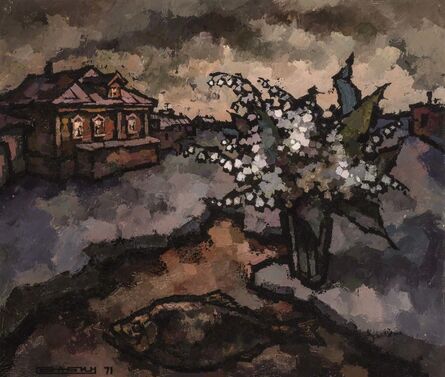 Oskar Rabin, ‘Lily of the Valley, Fish and House’, 1971