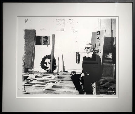 Billy Name, ‘Andy Warhol with silver Liz Taylor’
