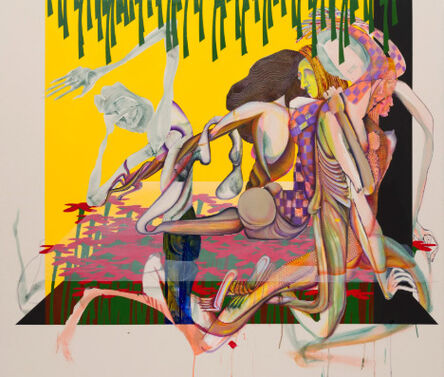 Christina Quarles, ‘A Little Fall of Rain , 2020, Acrylic on Canvas, 182.9 x 213.4cm’, 2020