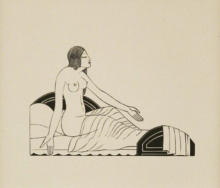 Eric Gill, ‘On My Bed By Night’, 1925