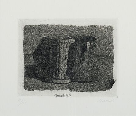 Giorgio Morandi, ‘Piccola natura con tre oggetti’, 1961