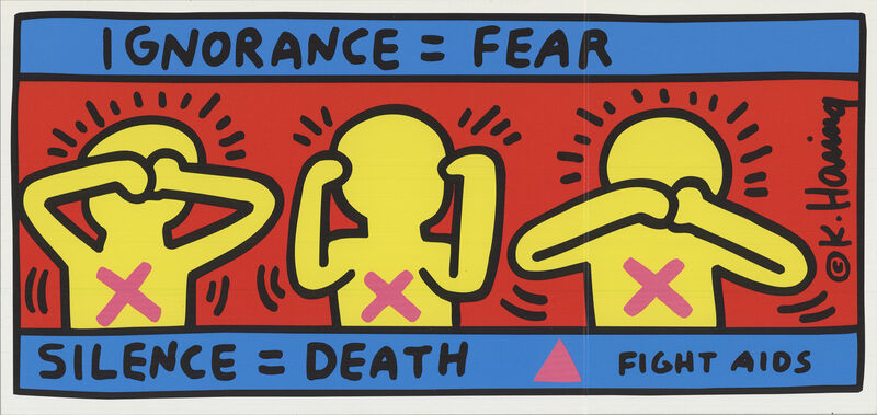 Keith Haring, ‘Fight Aids’, 1998, Ephemera or Merchandise, Offset Lithograph, ArtWise