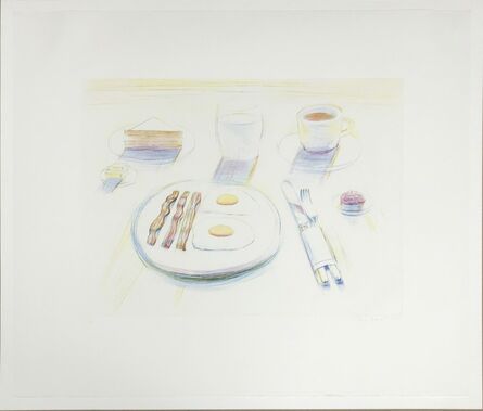 Wayne Thiebaud, ‘Breakfast’, 1995
