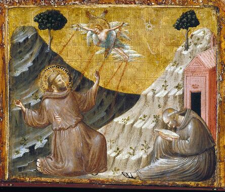Pietro da Rimini, ‘St. Francis Receiving the Stigmata’, about 1330