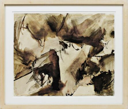 Mark di Suvero, ‘Mid century modern Abstract Expressionist ink wash painting with COA hand signed by artist with blind stamp’, ca. 1963