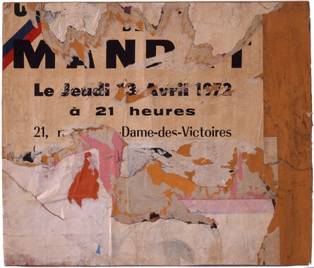 Jacques Villeglé, ‘Rue Notre-Dame-des-Victoires’, 20 avril 1972