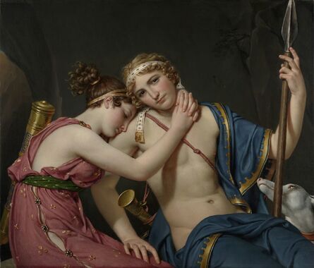 Jacques-Louis David, ‘The Farewell of Telemachus and Eucharis’, 1818