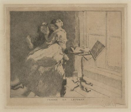 Walter Sickert, ‘Femme de Lettres’, 1915