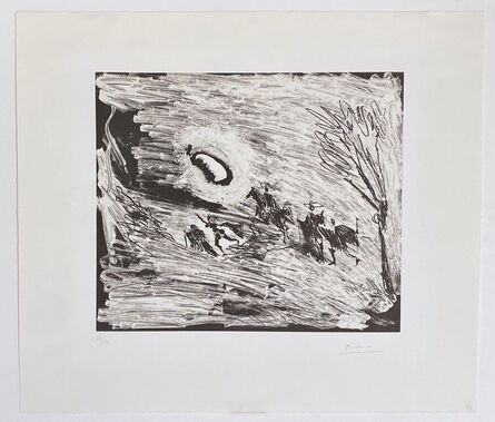Pablo Picasso, ‘La Célestine fuite sous la lune (Suite 347)’, 1968