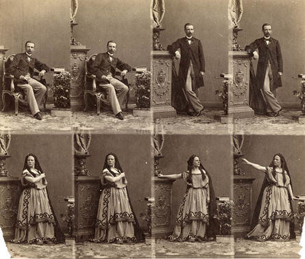André Adolphe-Eugené Disdéri, ‘"T" with Cte. Camara Leine’, ca. 1862