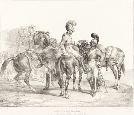 Théodore Géricault, ‘A Party of Life Guards’, 1821