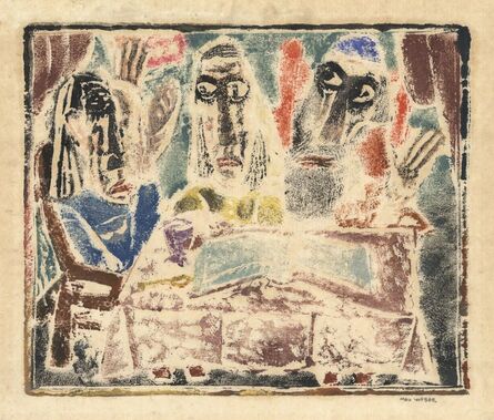 Max Weber, ‘Feast of Passsover.  (The Holy Book.)’, 1920