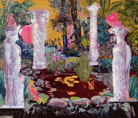 Alejandra Atares, ‘Garden with White Columns and Statues’, 2020