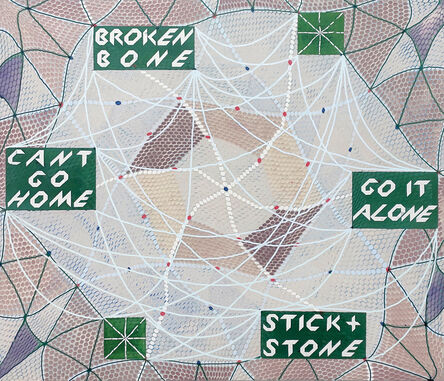 E. E. Ikeler, ‘BROKEN BONE / GO IT ALONE / STICK + STONE / CANT GO HOME’, 2019