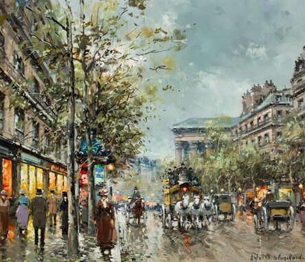 Antoine Blanchard, ‘Boulevard de la Madeleine, Paris’