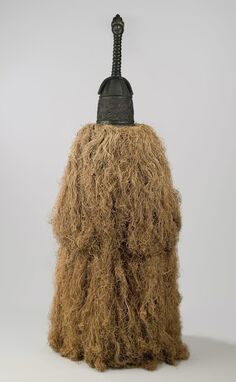 Unidentified Gola Artist, ‘Helmet Mask (Gbetu) with Raffia Costume’, Early to mid-20th century