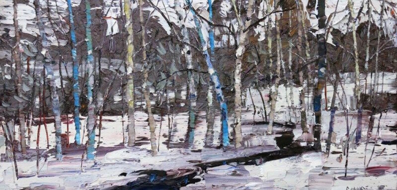 Robert Moore (b. 1957), ‘January Creek’, 2016, Painting, Oil on board, Trailside Galleries