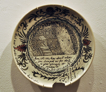 Heather Ossandon, ‘Commemorative Plates of Shitty Things: The Break Ups-Bruce’, 2014