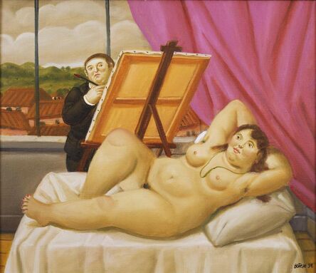 Fernando Botero, ‘ Painter and Model’, 1998