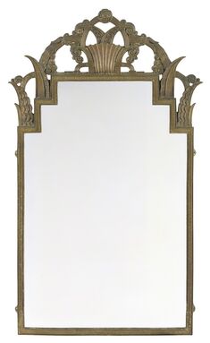 Marcel Bergue, ‘Art Deco Bronze Mirror’, Circa 1925