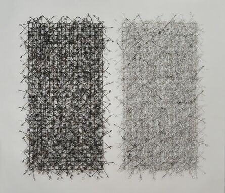 John Garrett, ‘Circle Grid Diptych’, 2015